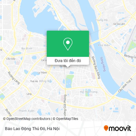 Bản đồ Báo Lao Động Thủ Đô