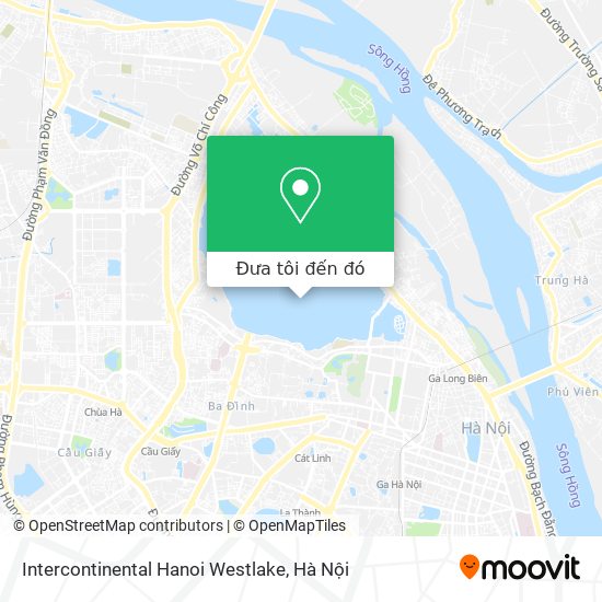 Bản đồ Intercontinental Hanoi Westlake