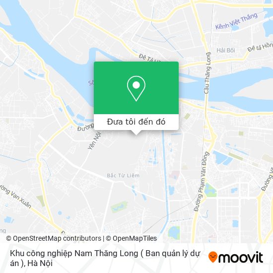 Bản đồ Khu công nghiệp Nam Thăng Long ( Ban quản lý dự án )