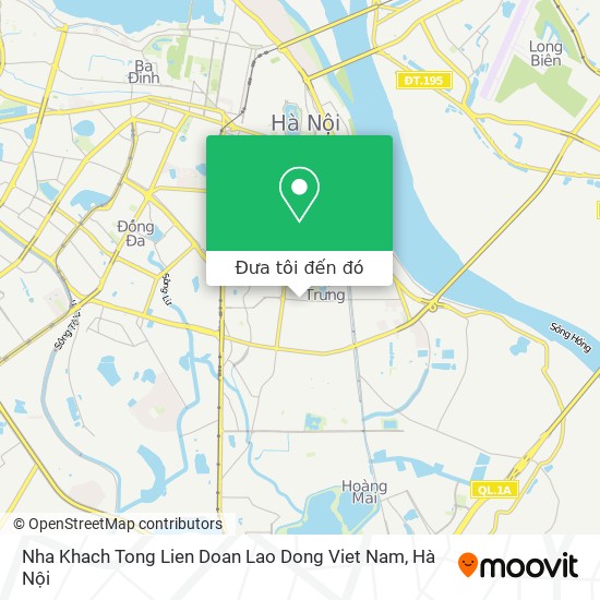 Bản đồ Nha Khach Tong Lien Doan Lao Dong Viet Nam