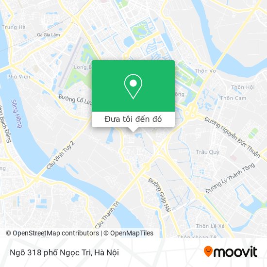 Bản đồ Ngõ 318 phố Ngọc Trì