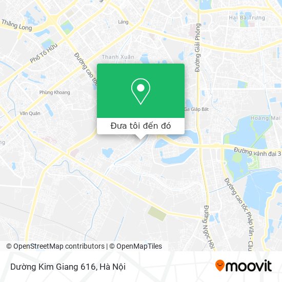 Bản đồ Dường Kim Giang 616