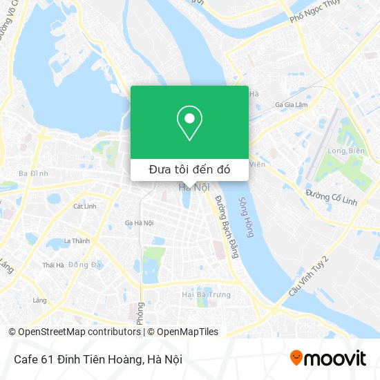 Bản đồ Cafe 61 Đinh Tiên Hoàng