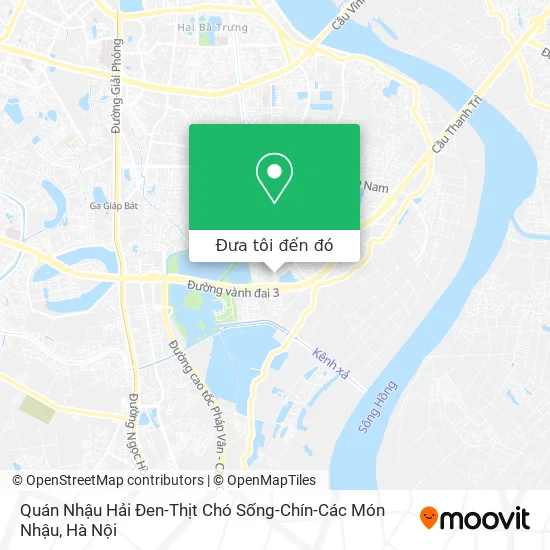 Bản đồ Quán Nhậu Hải Đen-Thịt Chó Sống-Chín-Các Món Nhậu