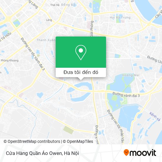 Bản đồ Cửa Hàng Quần Áo Owen