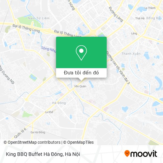 Bản đồ King BBQ Buffet Hà Đông