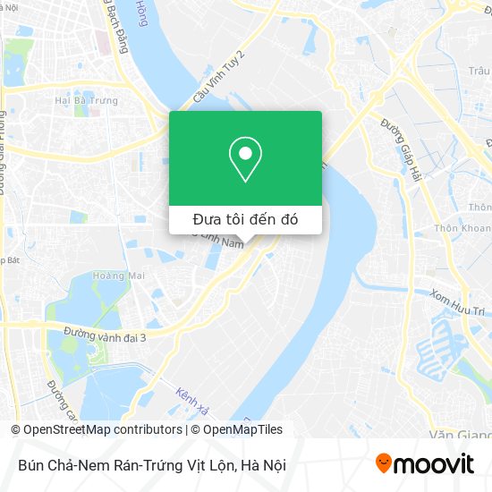 Bản đồ Bún Chả-Nem Rán-Trứng Vịt Lộn