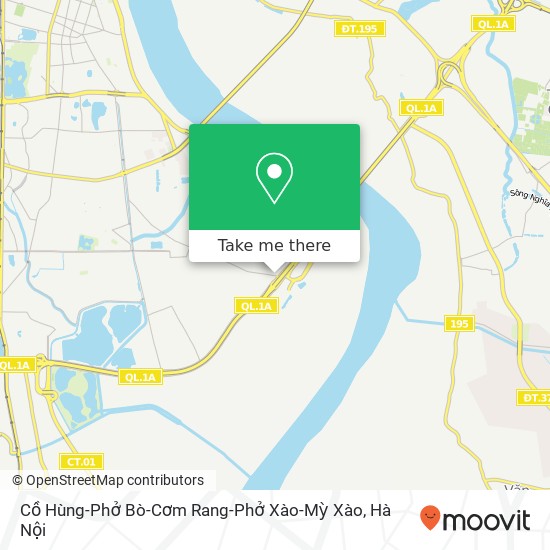 Bản đồ Cồ Hùng-Phở Bò-Cơm Rang-Phở Xào-Mỳ Xào, 641 ĐƯỜNG Lĩnh Nam Quận Hoàng Mai, Hà Nội