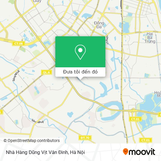Bản đồ Nhà Hàng Dũng Vịt Vân Đình
