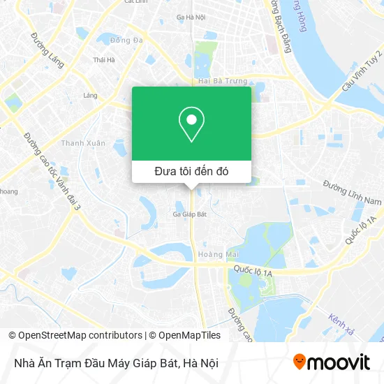 Bản đồ Nhà Ăn Trạm Đầu Máy Giáp Bát