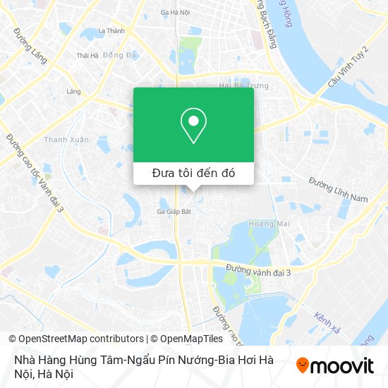 Bản đồ Nhà Hàng Hùng Tâm-Ngẩu Pín Nướng-Bia Hơi Hà Nội