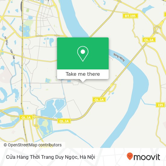 Bản đồ Cửa Hàng Thời Trang Duy Ngọc, ĐƯỜNG Lĩnh Nam Quận Hoàng Mai, Hà Nội