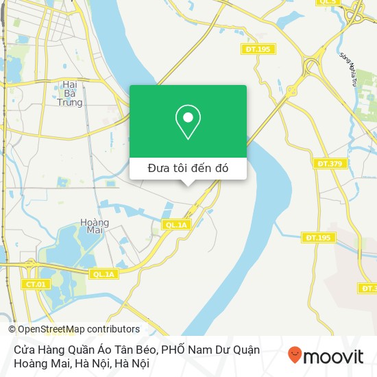 Bản đồ Cửa Hàng Quần Áo Tân Béo, PHỐ Nam Dư Quận Hoàng Mai, Hà Nội