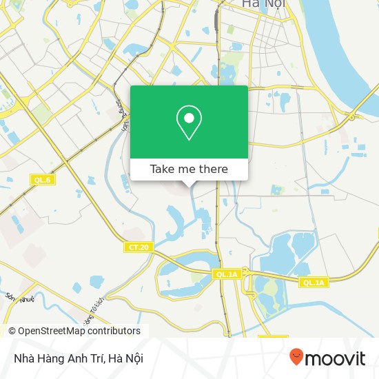 Bản đồ Nhà Hàng Anh Trí, NGÁCH 218 / 55 Định Công Quận Hoàng Mai, Hà Nội