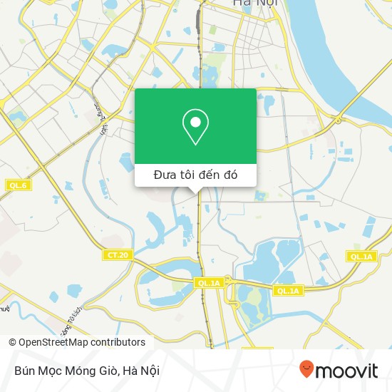 Bản đồ Bún Mọc Móng Giò, 19 PHỐ Định Công Quận Hoàng Mai, Hà Nội
