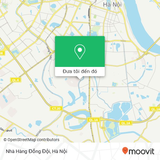 Bản đồ Nhà Hàng Đồng Đội, PHỐ Lê Trọng Tấn Quận Thanh Xuân, Hà Nội