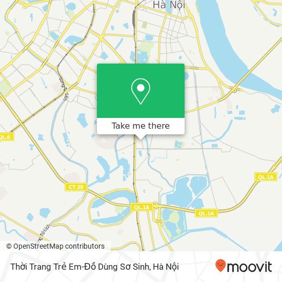 Bản đồ Thời Trang Trẻ Em-Đồ Dùng Sơ Sinh, ĐƯỜNG Giáp Bát Quận Hoàng Mai, Hà Nội