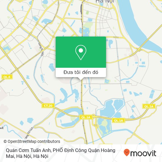 Bản đồ Quán Cơm Tuấn Anh, PHỐ Định Công Quận Hoàng Mai, Hà Nội