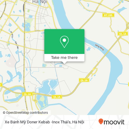Bản đồ Xe Bánh Mỳ Doner Kebab -Inox Thái's, 183 ĐƯỜNG Lĩnh Nam Quận Hoàng Mai, Hà Nội