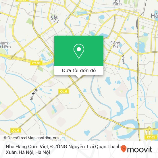 Bản đồ Nhà Hàng Cơm Việt, ĐƯỜNG Nguyễn Trãi Quận Thanh Xuân, Hà Nội
