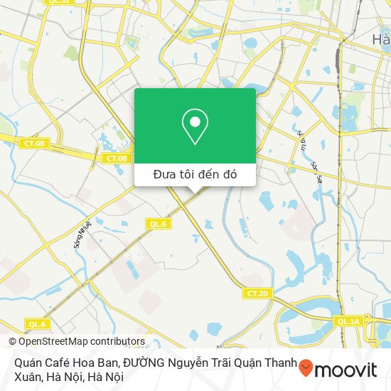 Bản đồ Quán Café Hoa Ban, ĐƯỜNG Nguyễn Trãi Quận Thanh Xuân, Hà Nội