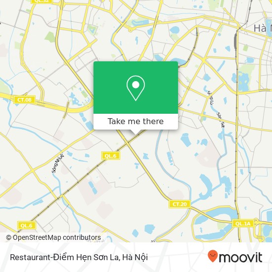 Bản đồ Restaurant-Điểm Hẹn Sơn La, ĐƯỜNG Nguyễn Trãi Quận Thanh Xuân, Hà Nội