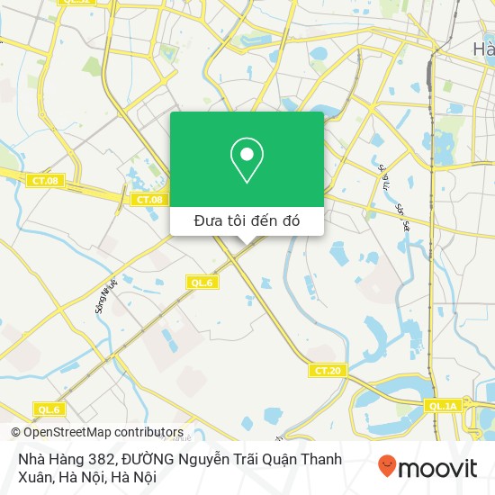 Bản đồ Nhà Hàng 382, ĐƯỜNG Nguyễn Trãi Quận Thanh Xuân, Hà Nội