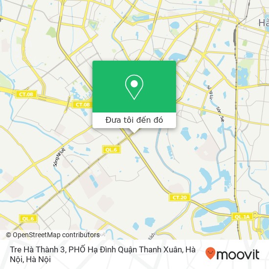 Bản đồ Tre Hà Thành 3, PHỐ Hạ Đình Quận Thanh Xuân, Hà Nội