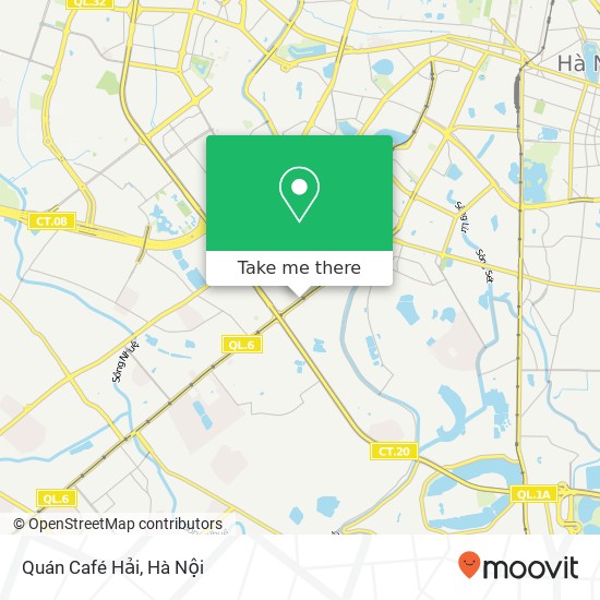 Bản đồ Quán Café Hải, ĐƯỜNG Nguyễn Trãi Quận Thanh Xuân, Hà Nội