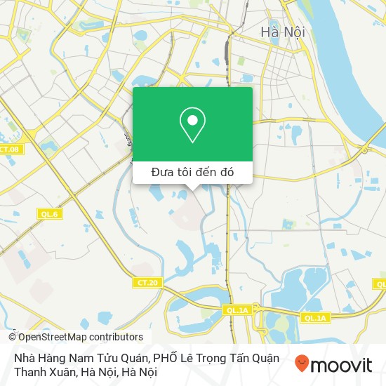 Bản đồ Nhà Hàng Nam Tửu Quán, PHỐ Lê Trọng Tấn Quận Thanh Xuân, Hà Nội