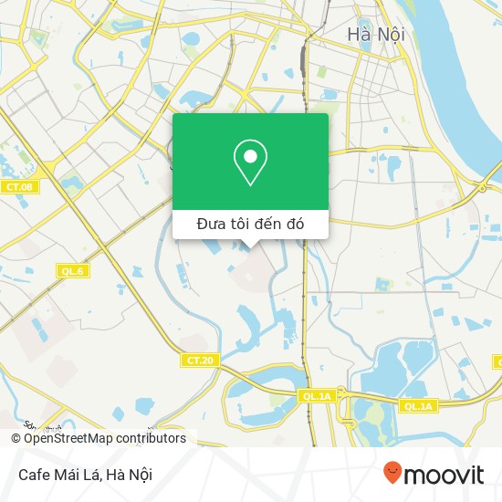 Bản đồ Cafe Mái Lá, Quận Hoàng Mai, Hà Nội