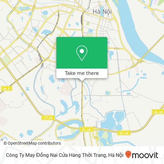 Bản đồ Công Ty May Đồng Nai Cửa Hàng Thời Trang, 2 PHỐ Phan Đình Giót Quận Hoàng Mai, Hà Nội