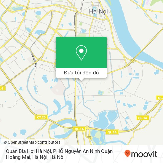 Bản đồ Quán Bia Hơi Hà Nội, PHỐ Nguyễn An Ninh Quận Hoàng Mai, Hà Nội