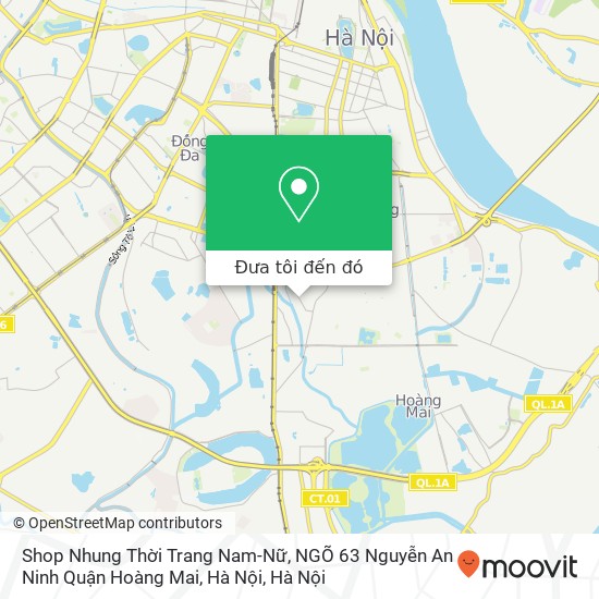 Bản đồ Shop Nhung Thời Trang Nam-Nữ, NGÕ 63 Nguyễn An Ninh Quận Hoàng Mai, Hà Nội