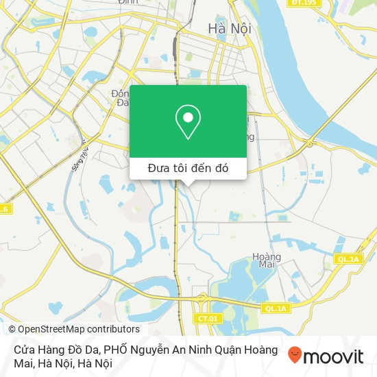 Bản đồ Cửa Hàng Đồ Da, PHỐ Nguyễn An Ninh Quận Hoàng Mai, Hà Nội
