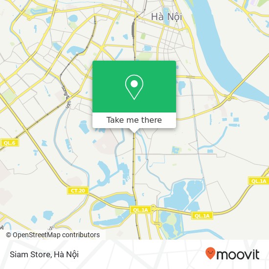 Bản đồ Siam Store, 611 ĐƯỜNG Giải Phóng Quận Hoàng Mai, Hà Nội