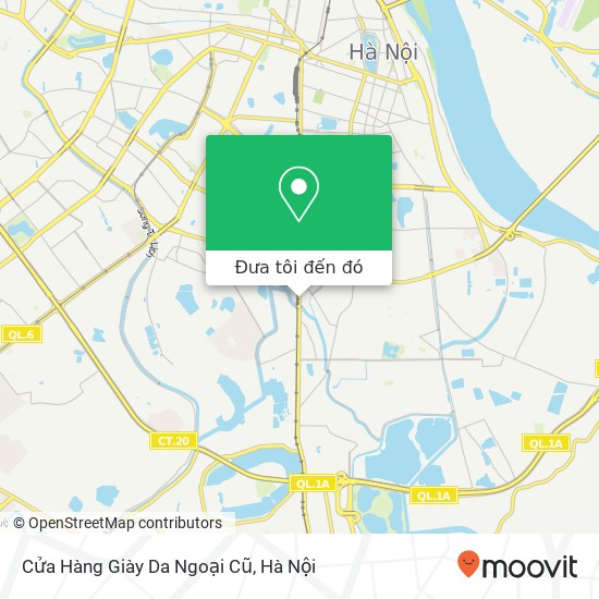 Bản đồ Cửa Hàng Giày Da Ngoại Cũ, ĐƯỜNG Giải Phóng Quận Hai Bà Trưng, Hà Nội