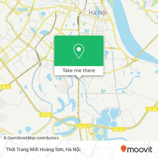 Bản đồ Thời Trang Mới Hoàng Sơn, 543 ĐƯỜNG Giải Phóng Quận Hoàng Mai, Hà Nội