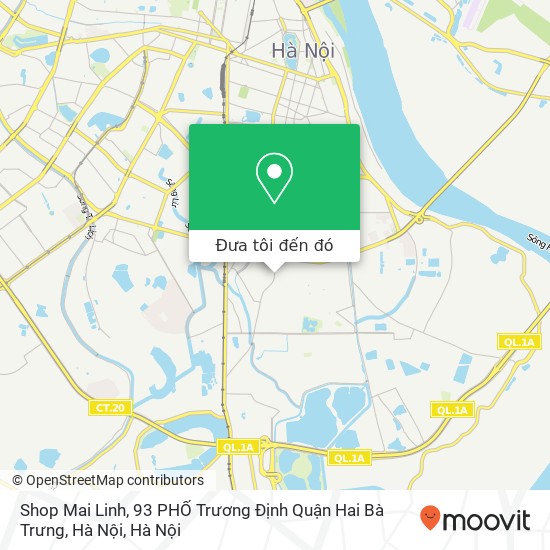 Bản đồ Shop Mai Linh, 93 PHỐ Trương Định Quận Hai Bà Trưng, Hà Nội
