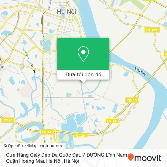 Bản đồ Cửa Hàng Giày Dép Da Quốc Đạt, 7 ĐƯỜNG Lĩnh Nam Quận Hoàng Mai, Hà Nội