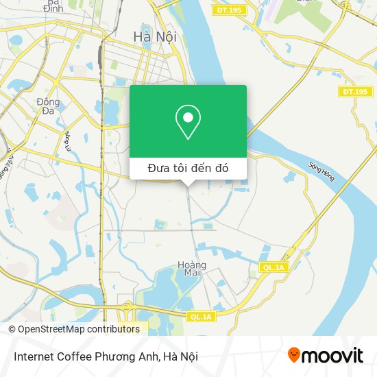 Bản đồ Internet Coffee Phương Anh