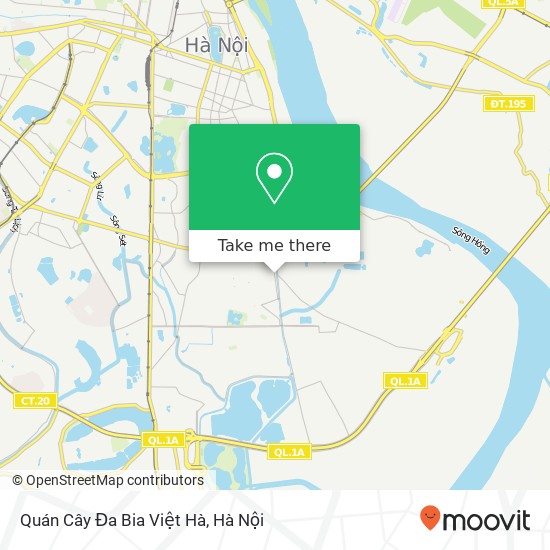 Bản đồ Quán Cây Đa Bia Việt Hà, 18 ĐƯỜNG Tam Trinh Quận Hoàng Mai, Hà Nội