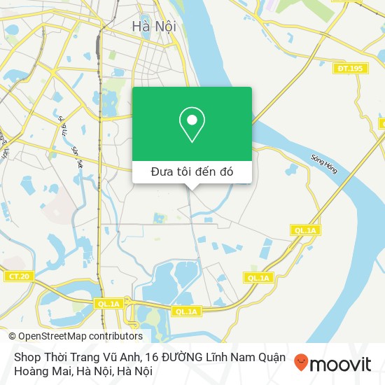 Bản đồ Shop Thời Trang Vũ Anh, 16 ĐƯỜNG Lĩnh Nam Quận Hoàng Mai, Hà Nội
