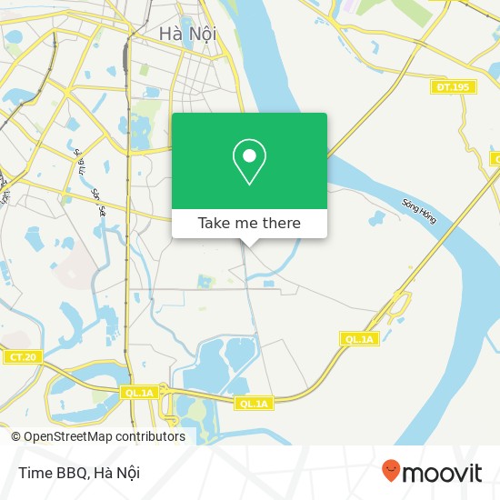 Bản đồ Time BBQ, ĐƯỜNG Lĩnh Nam Quận Hoàng Mai, Hà Nội