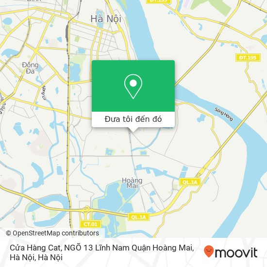 Bản đồ Cửa Hàng Cat, NGÕ 13 Lĩnh Nam Quận Hoàng Mai, Hà Nội