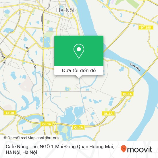 Bản đồ Cafe Nắng Thu, NGÕ 1 Mai Động Quận Hoàng Mai, Hà Nội