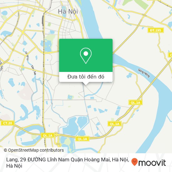 Bản đồ Lang, 29 ĐƯỜNG Lĩnh Nam Quận Hoàng Mai, Hà Nội