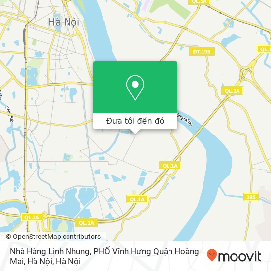 Bản đồ Nhà Hàng Linh Nhung, PHỐ Vĩnh Hưng Quận Hoàng Mai, Hà Nội