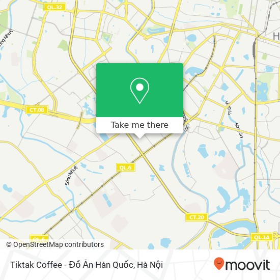 Bản đồ Tiktak Coffee - Đồ Ăn Hàn Quốc, 270 ĐƯỜNG Nguyễn Huy Tưởng Quận Thanh Xuân, Hà Nội