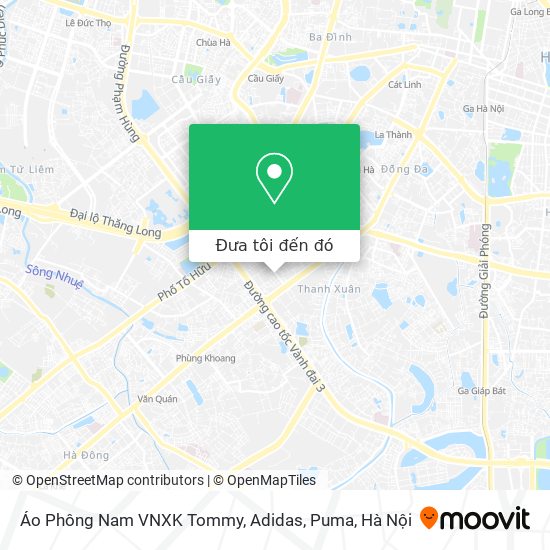 Bản đồ Áo Phông Nam VNXK Tommy, Adidas, Puma